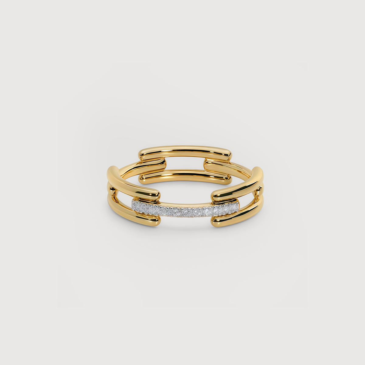 S925 CZ Multi-Band Adjustable Ring
