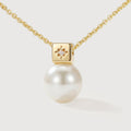 Gold-Plated Sterling Silver Pearl Pendant Necklace