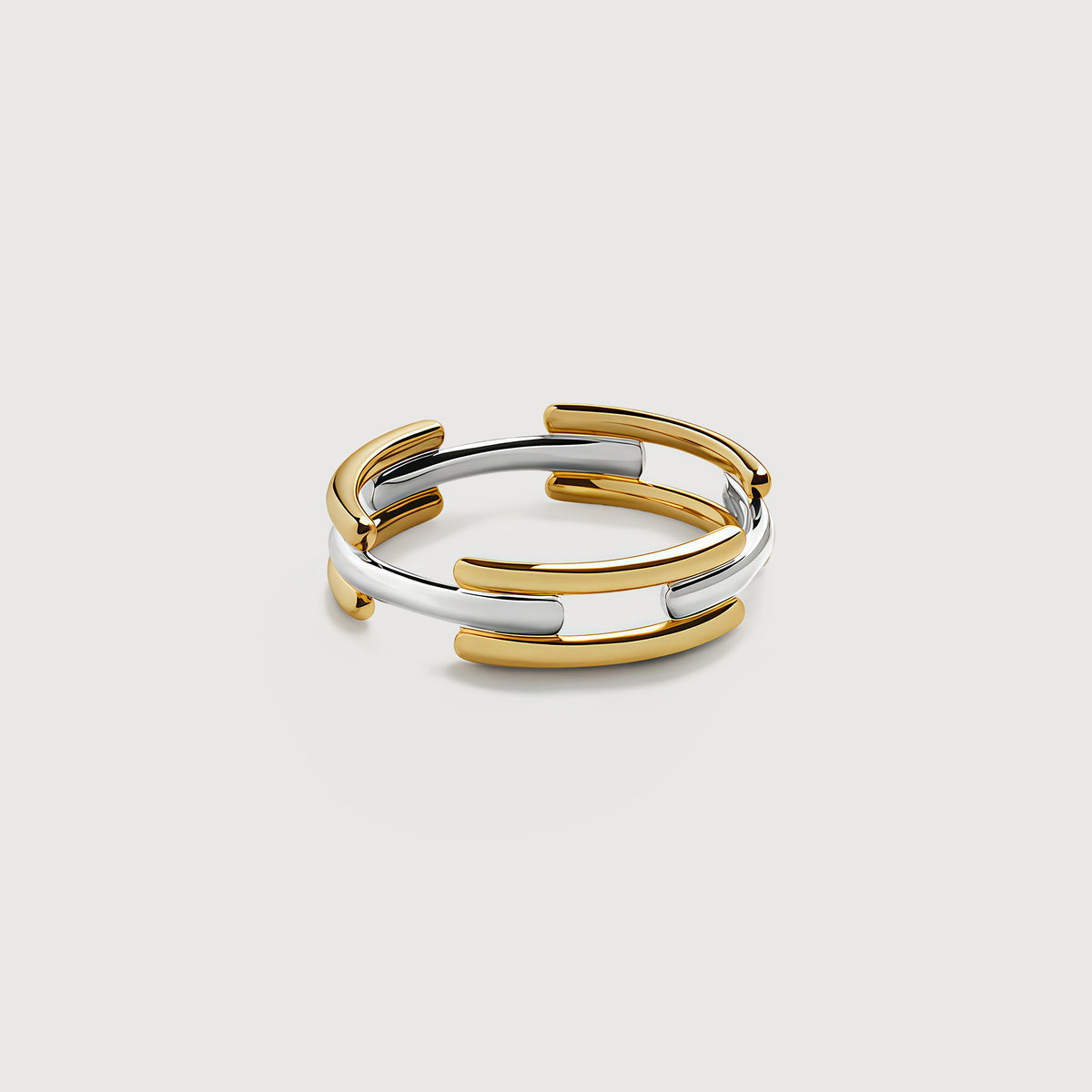 S925 CZ Multi-Band Adjustable Ring