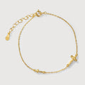 Double Cross S999 Silver Chain Bracelet