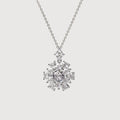 Floral Cluster 5A Cubic Zirconia Necklace