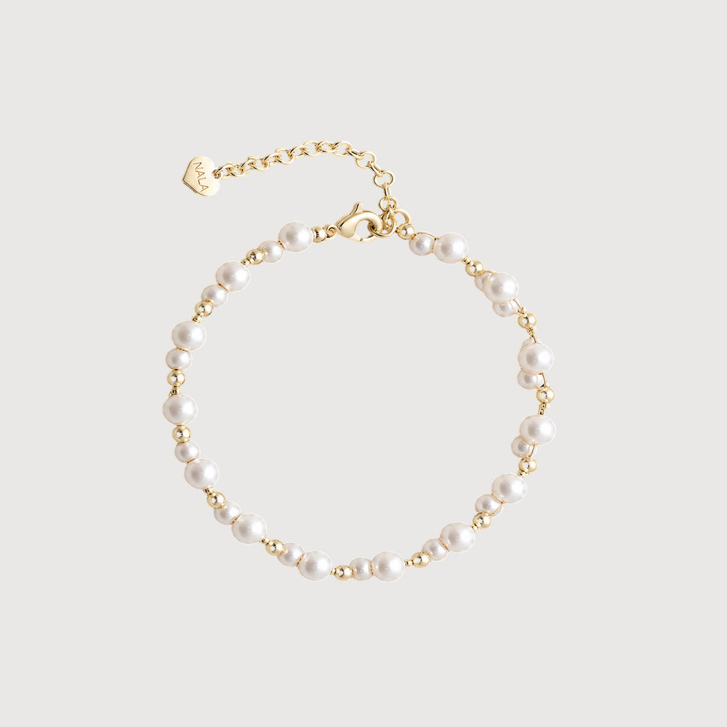 18K Gold-Plated Freshwater Pearl Bracelet