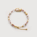 Gold-Plated Freshwater Pearl Crystal Bracelet