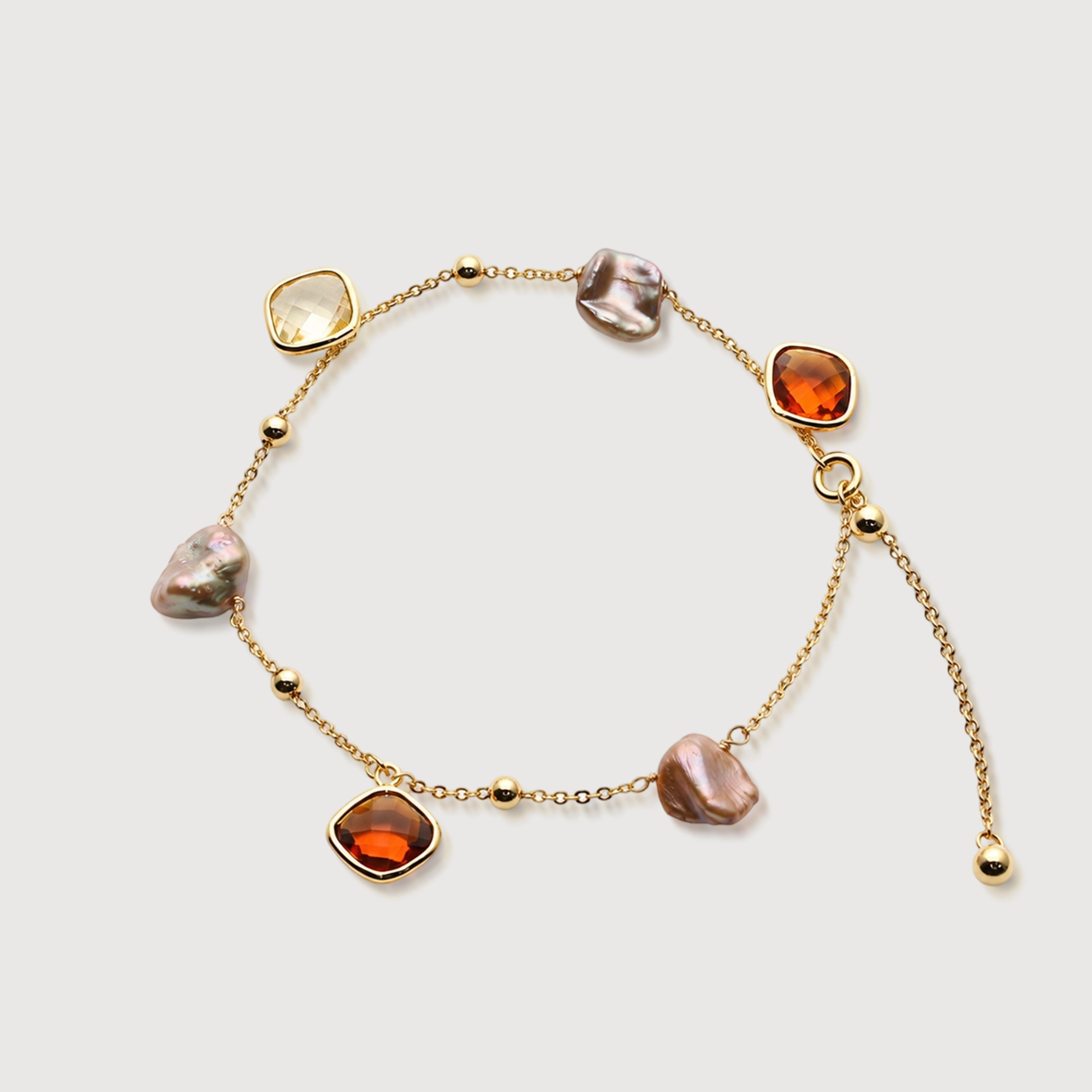 Freshwater Pearl and Glass Crystal Bracelet