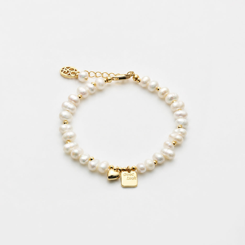 18K Gold-Plated Freshwater Pearl Bracelet