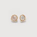 Gold-Plated Baroque Freshwater Pearl Stud Earrings
