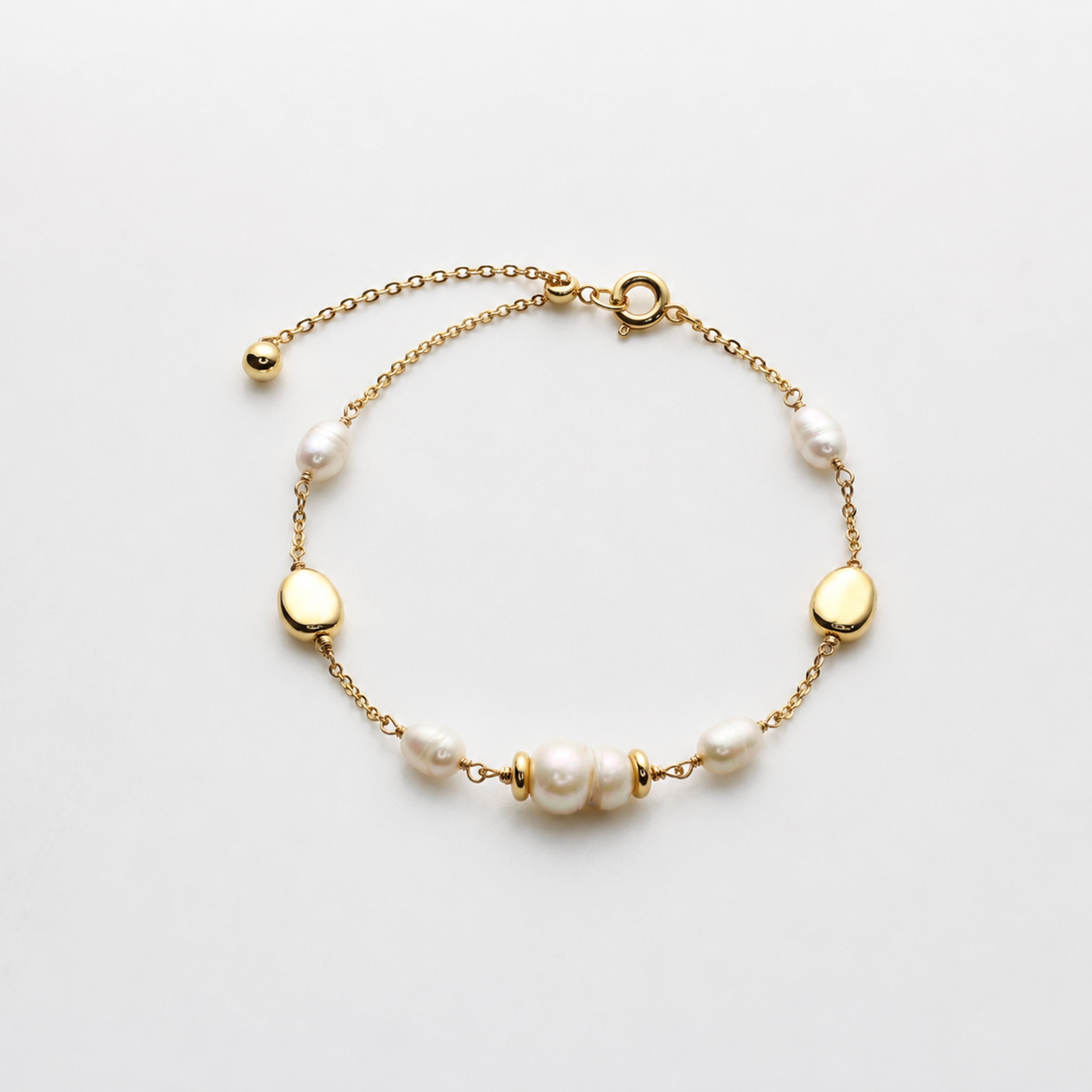 18K Gold-Plated Freshwater Pearl Bracelet