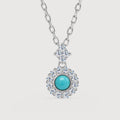 S925 Silver Turquoise-Tone Necklace