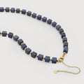 Lapis Lazuli Cube Bead Necklace