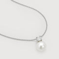 Sterling Silver Pearl Drop Necklace