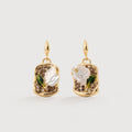 Freshwater Pearl Crystal Drop Earrings