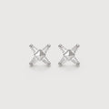 Real Gold-Plated S925 Geometric Star Stud Earrings