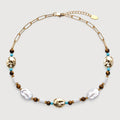 Baroque Pearl Natural Stone Beaded Necklace