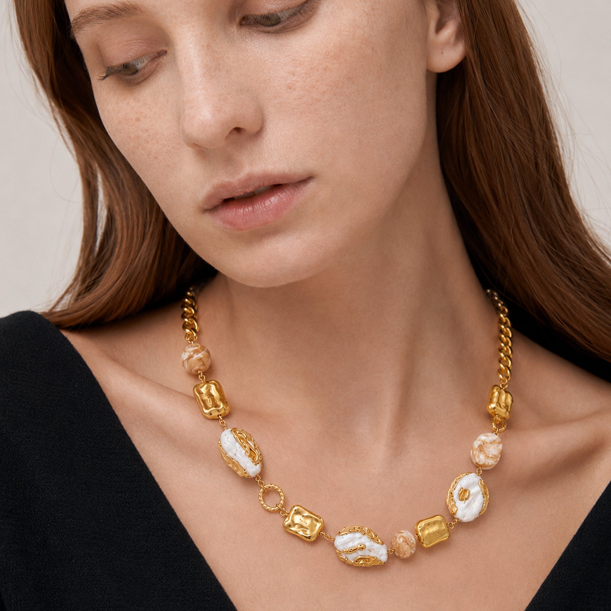 Baroque Pearl Mother-of-Pearl Necklace