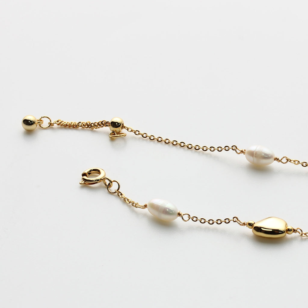 18K Gold-Plated Freshwater Pearl Bracelet