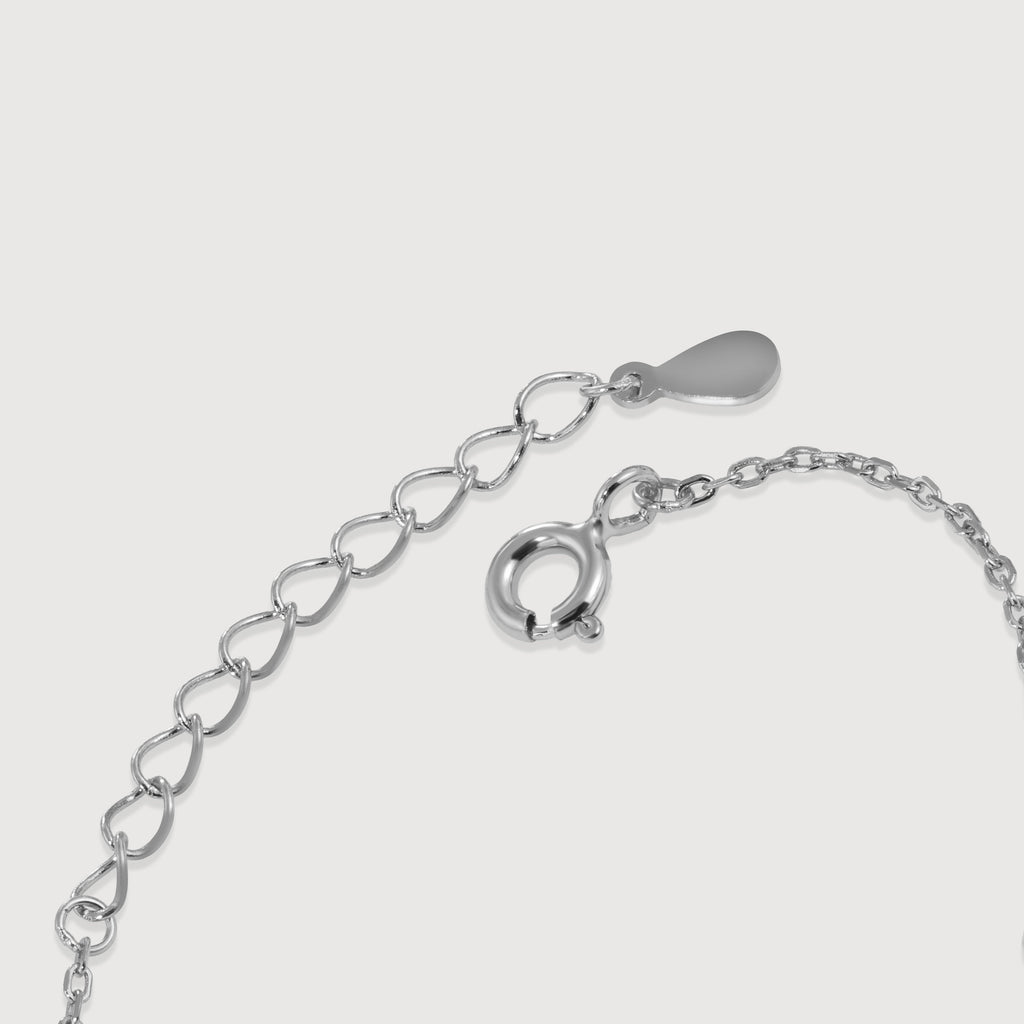 Double Cross S999 Silver Chain Bracelet