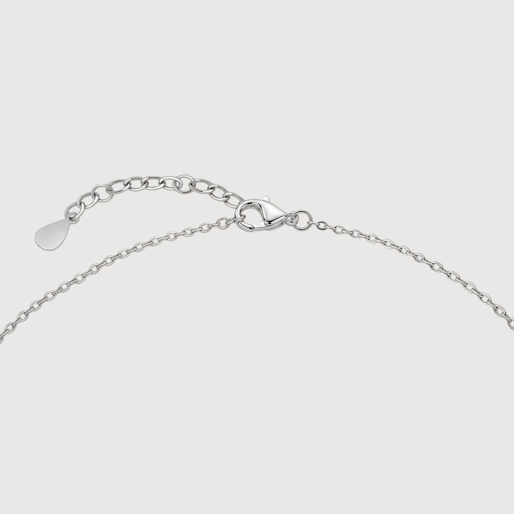 Pink Cubic Zirconia Halo Pendant Necklace