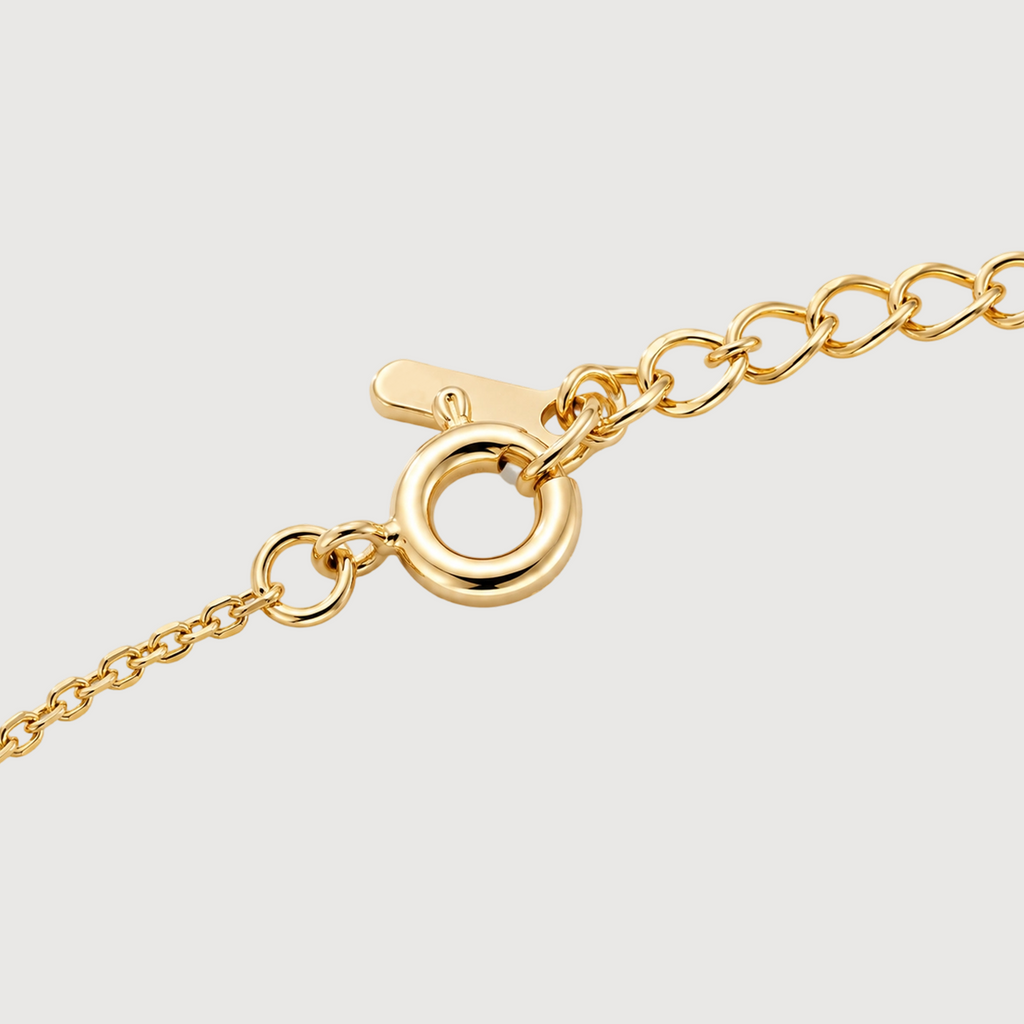 18K Gold-Plated Sterling Silver Bow Bracelet
