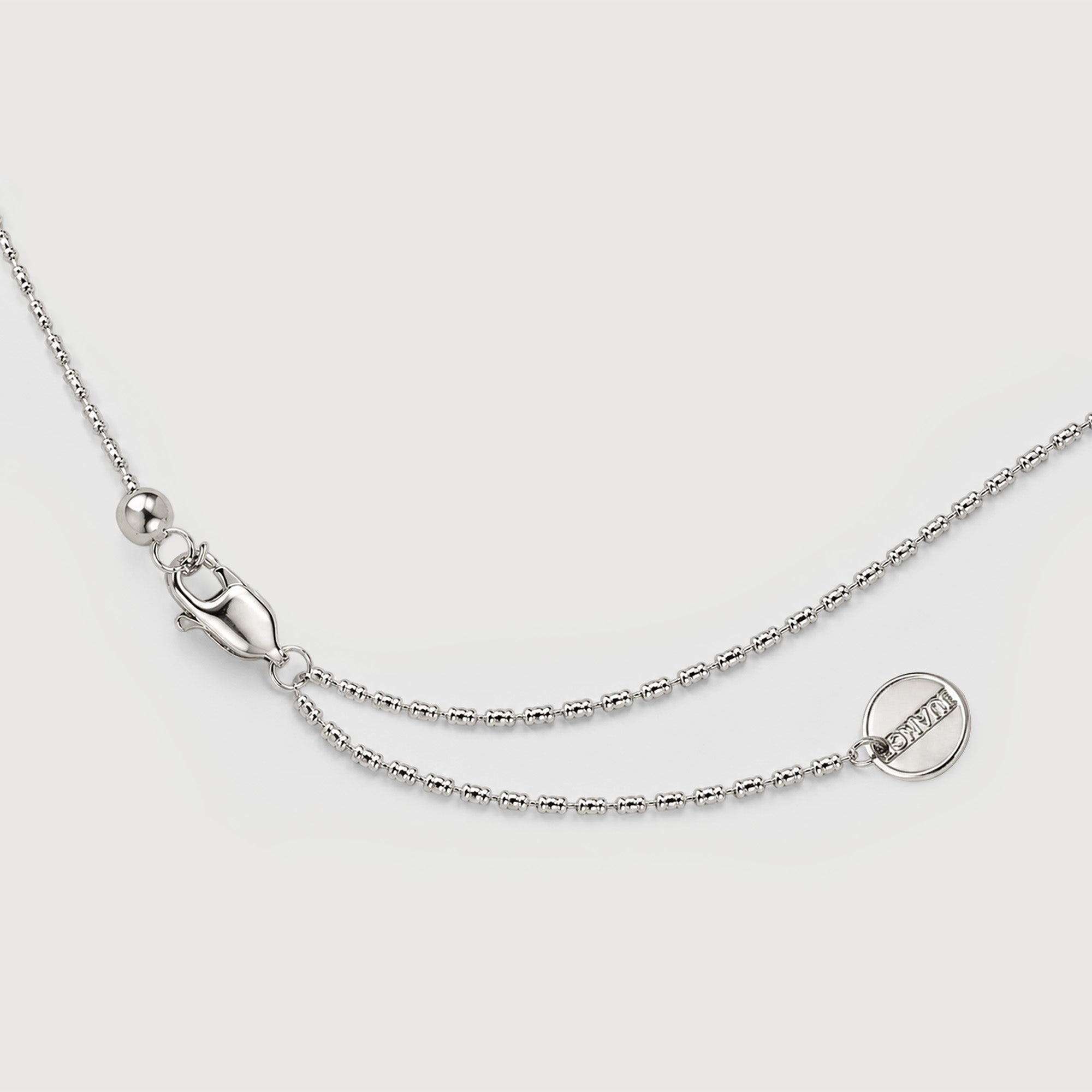 Silver-Tone Blue Crystal Barrel Pendant Necklace