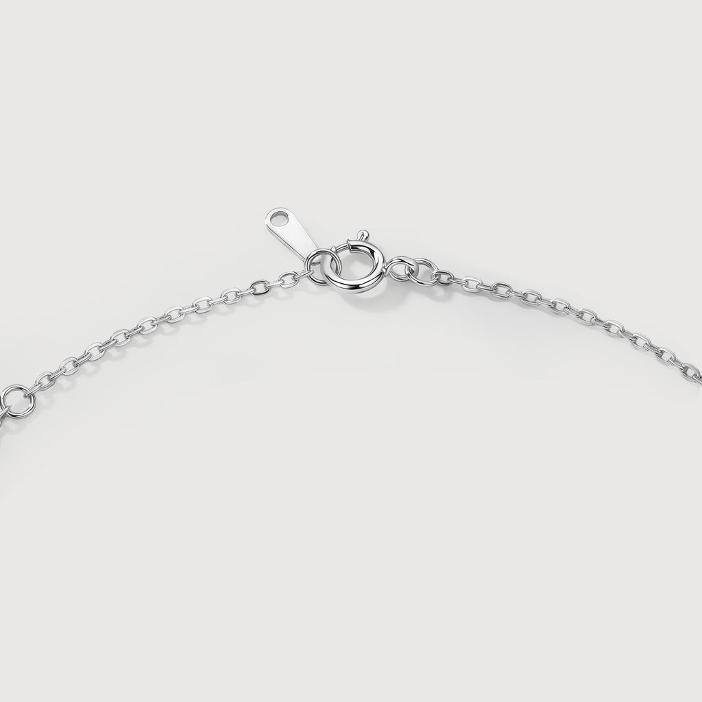 Gold-Plated Graduated Stone Bar Necklace