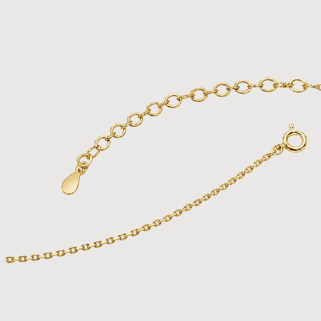 Sterling Silver Linear Stone Bar Necklace
