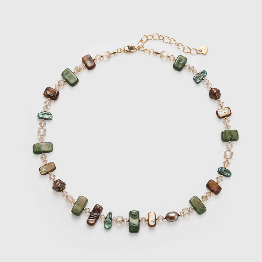 Baroque Pearl Shell Beaded Necklace