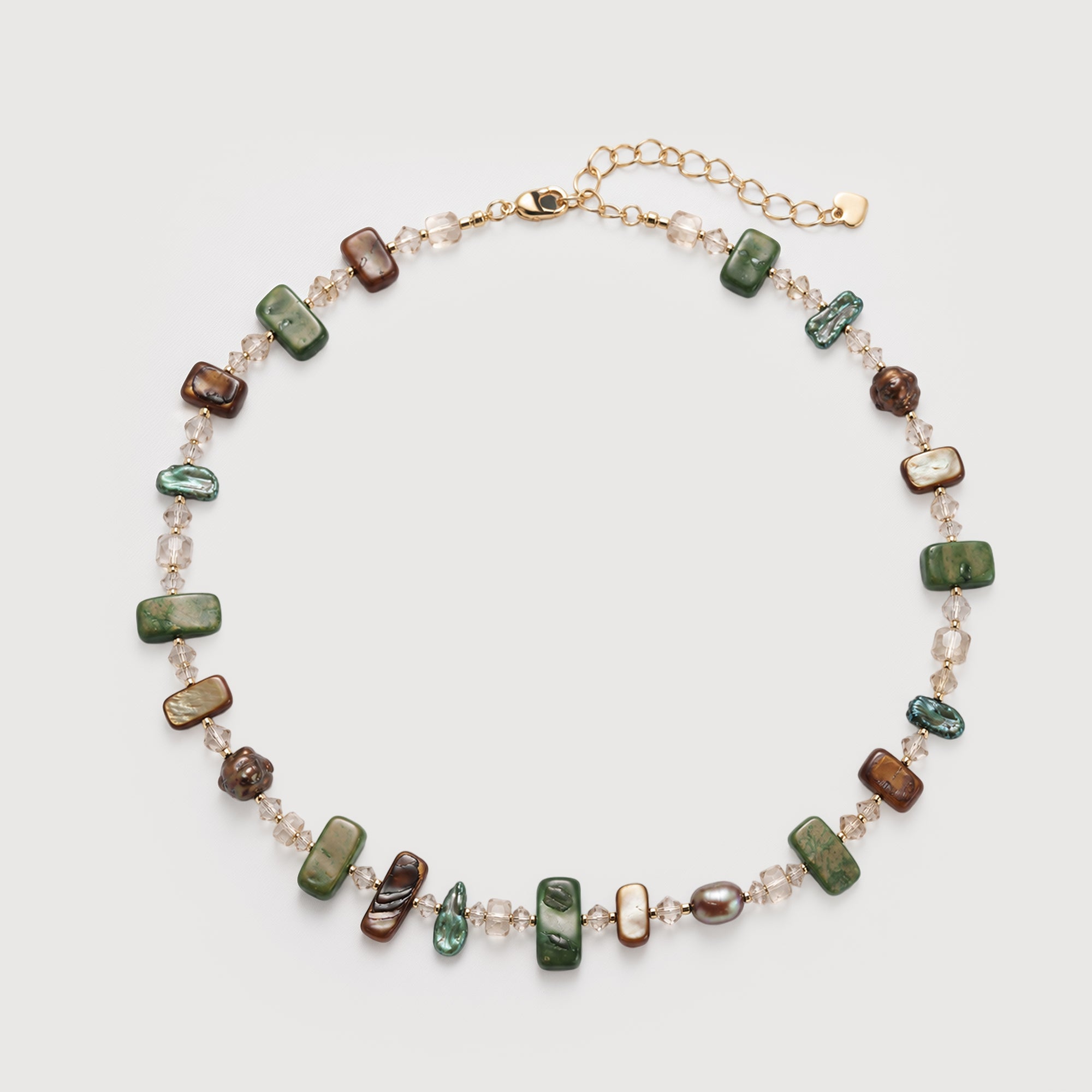 Baroque Pearl Shell Beaded Necklace