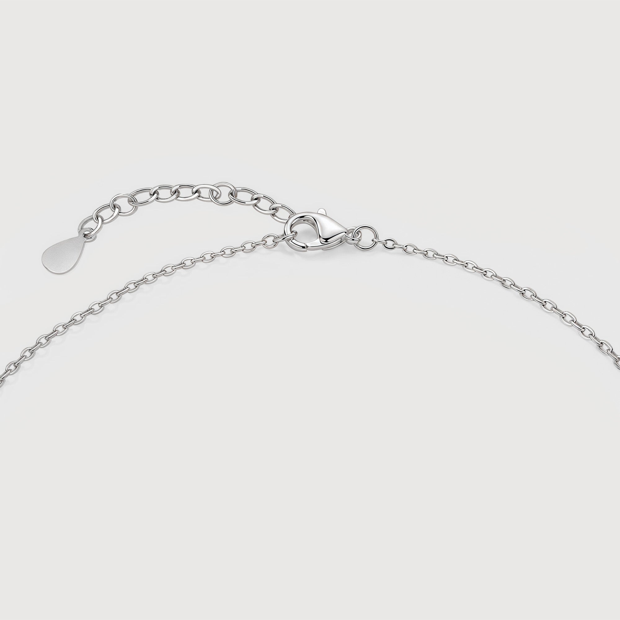 Silver-Tone Pearl Halo Pendant Necklace
