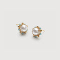 Gold-Plated Freshwater Pearl Stud Earrings
