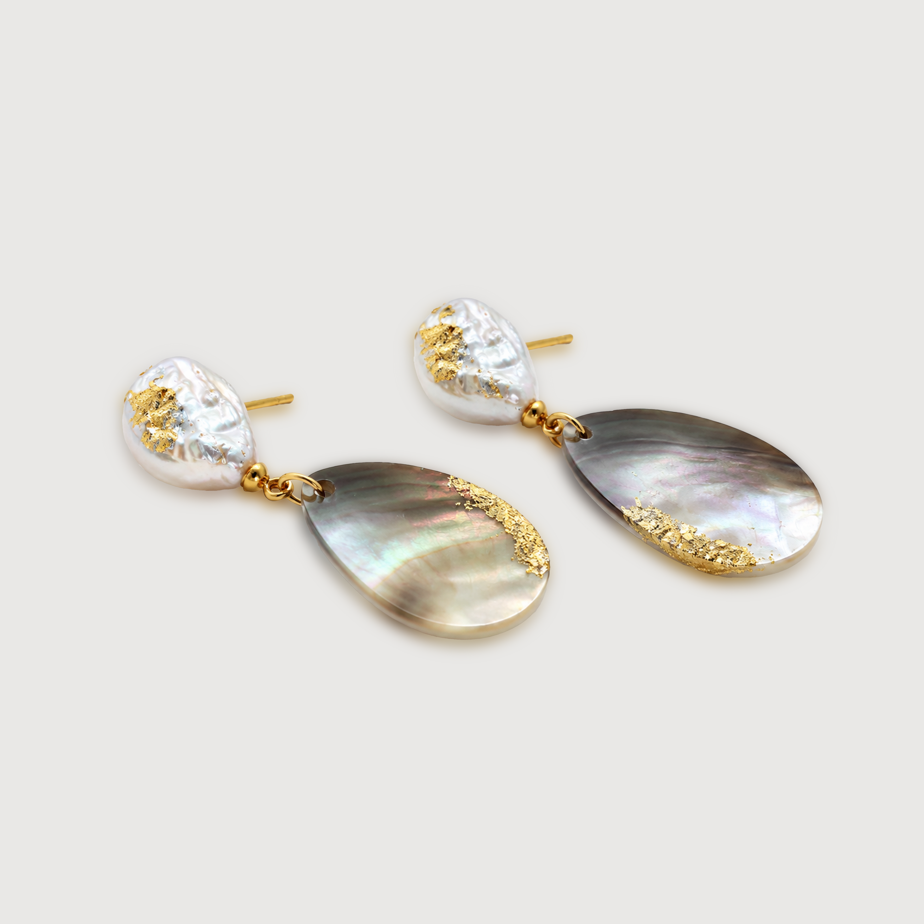 Freshwater Pearl Shell S925 Drop Earrings