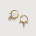 Spike Detail Huggie Hoop Earrings
