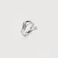 Sculptural Wave Adjustable Copper Ring