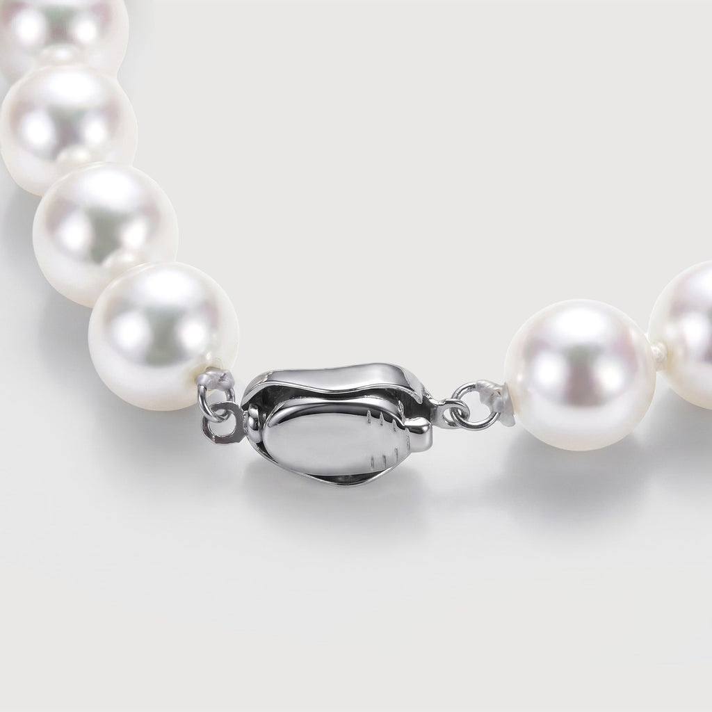 S925 Silver Pearl Strand Necklace