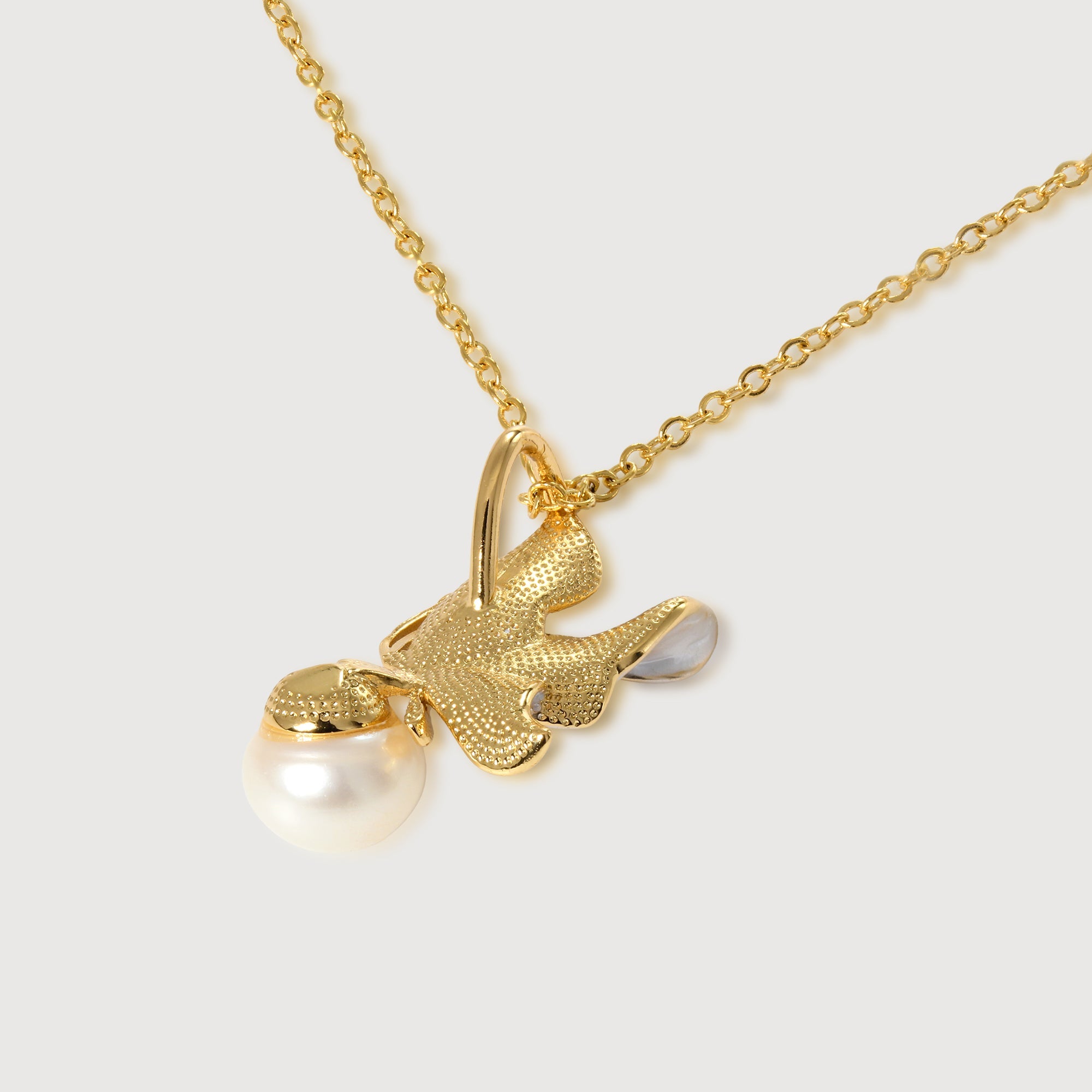 Pearl Butterfly Pendant Necklace