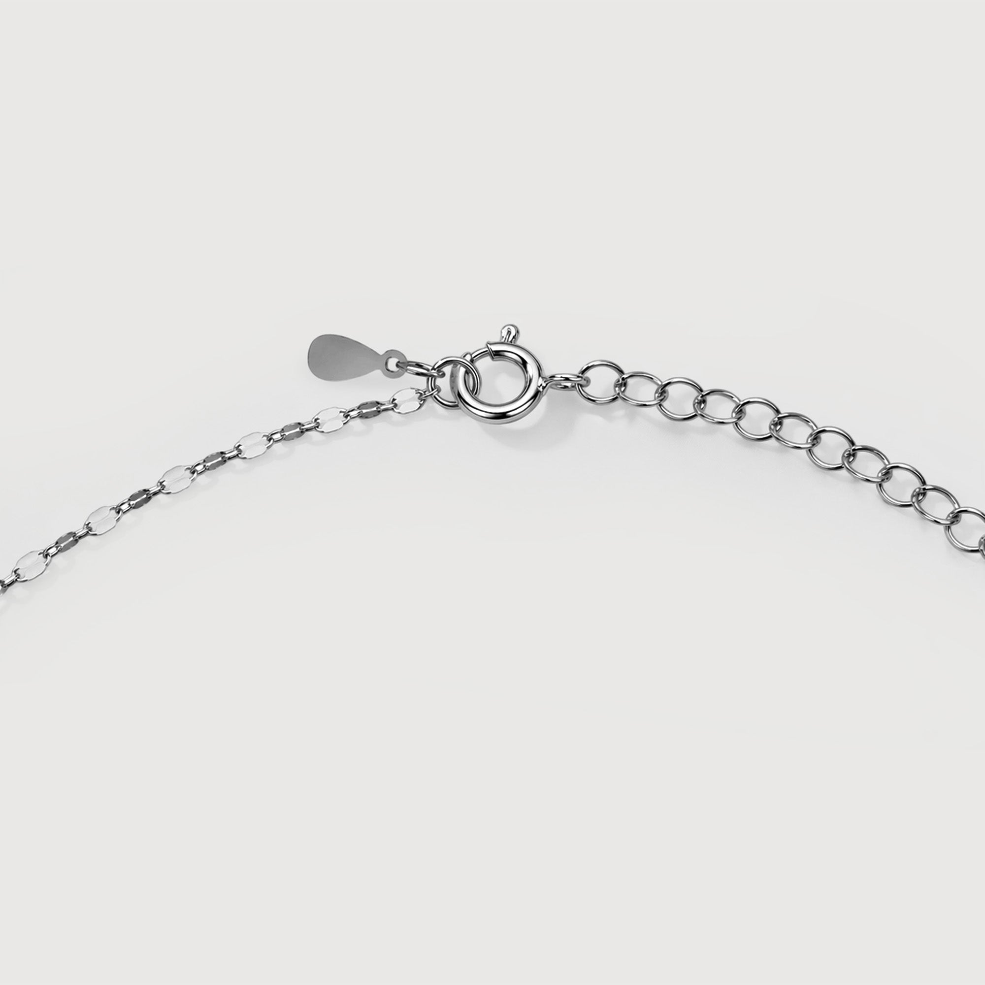 Five-Pearl S999 Silver Station Necklace