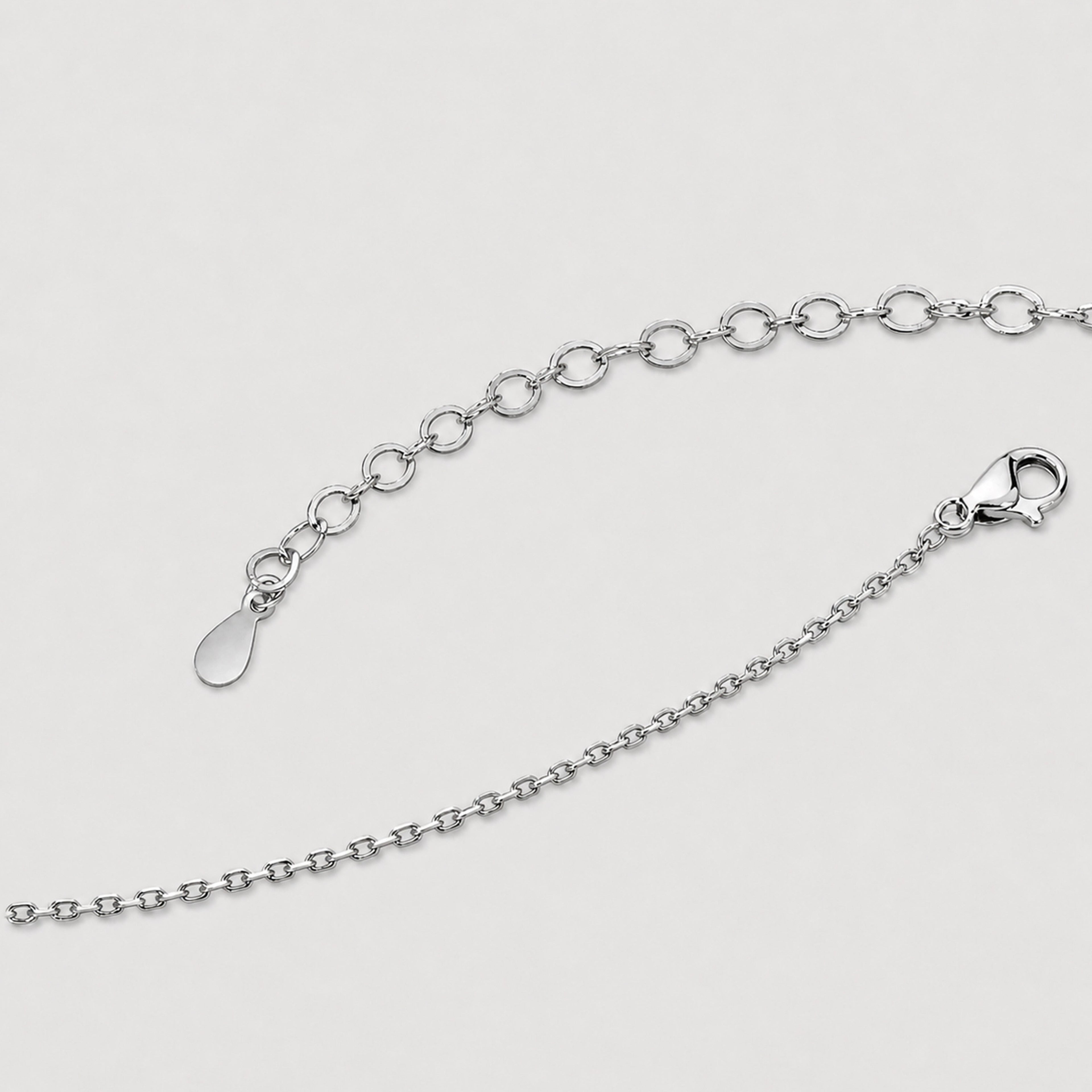 Blue Cubic Zirconia Sunburst Pendant Necklace