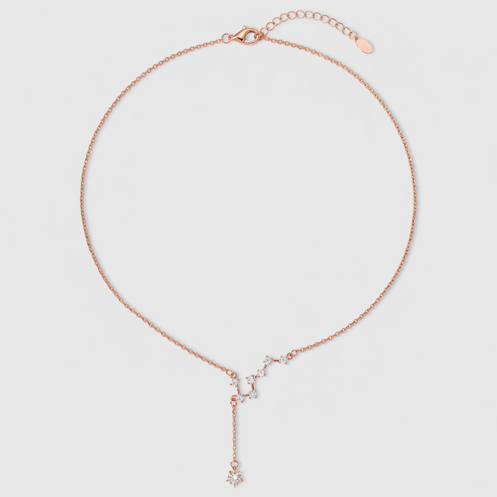 Constellation Drop Star Fine Silver Necklace