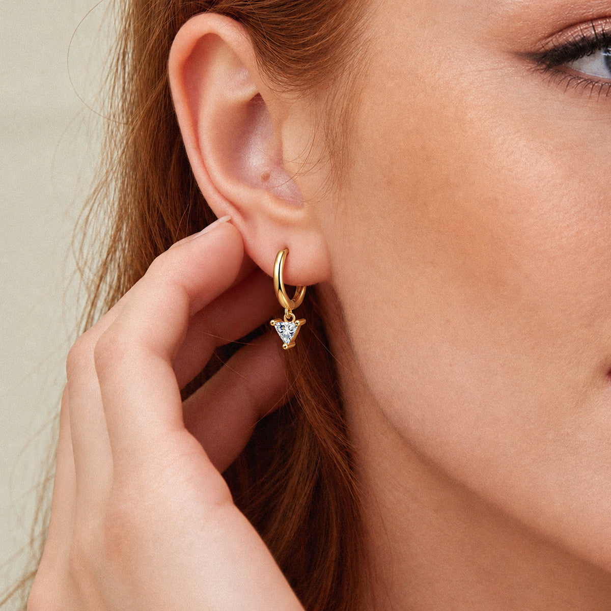 White and Black Zircon S925 Silver Earrings