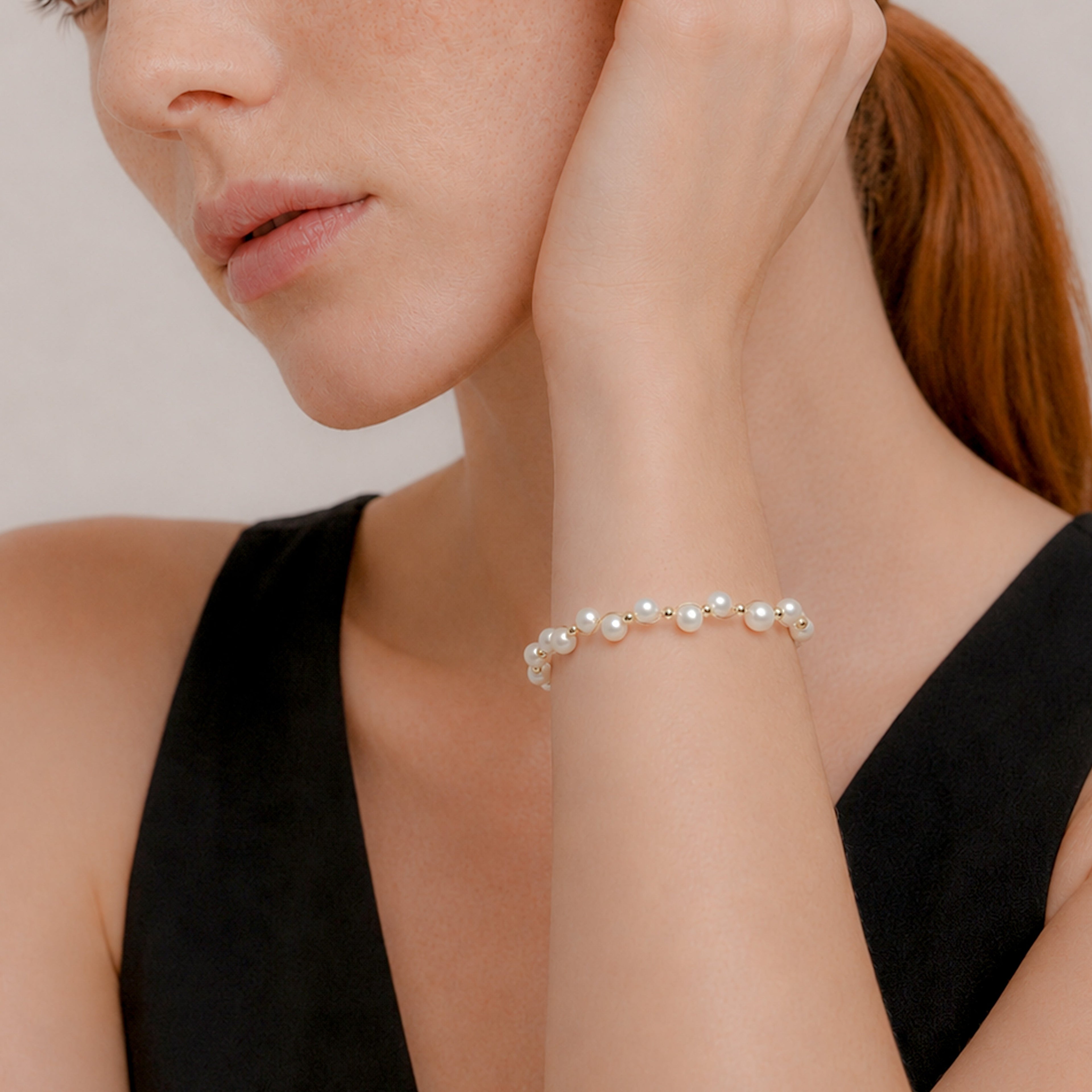 18K Gold-Plated Freshwater Pearl Bracelet