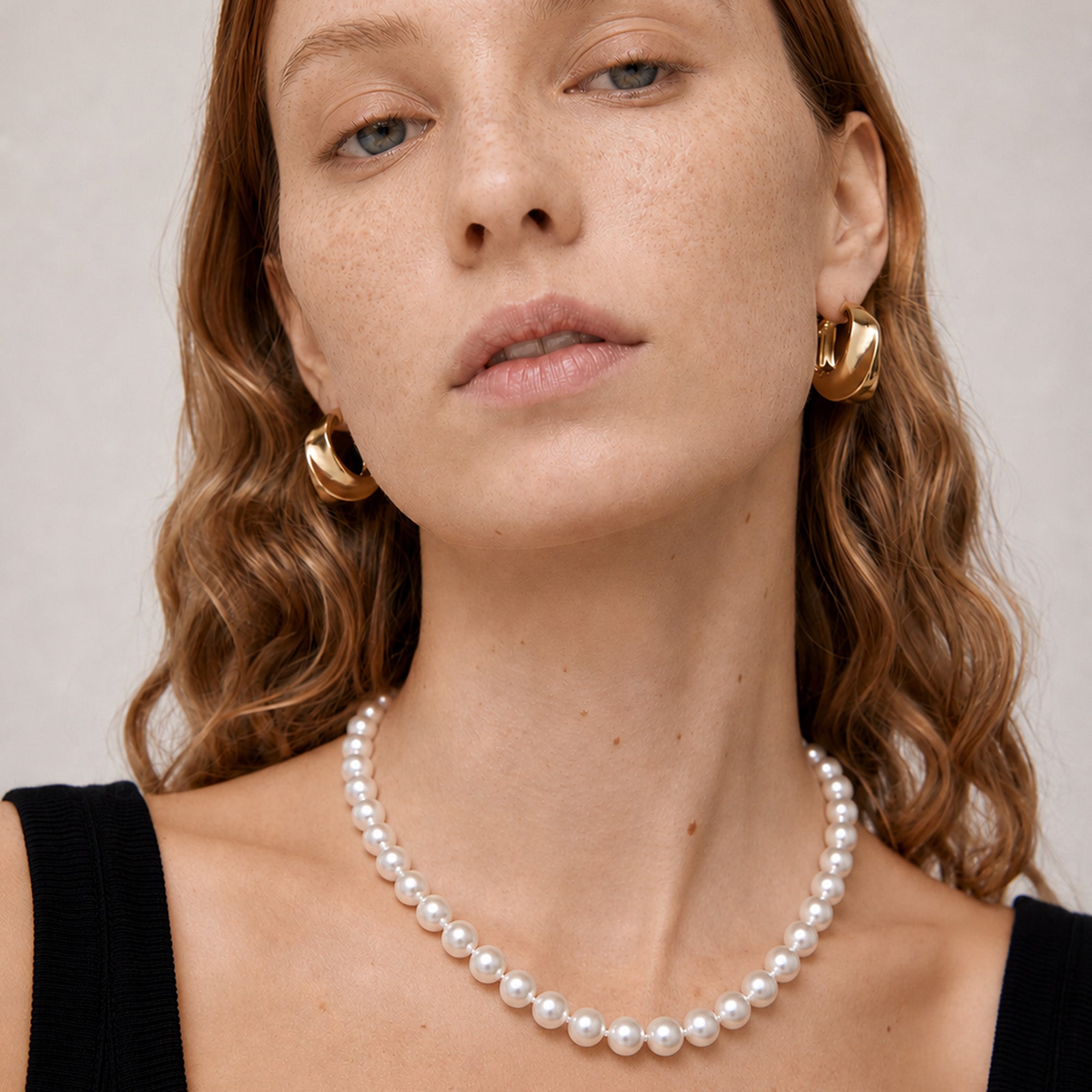 S925 Silver Pearl Strand Necklace