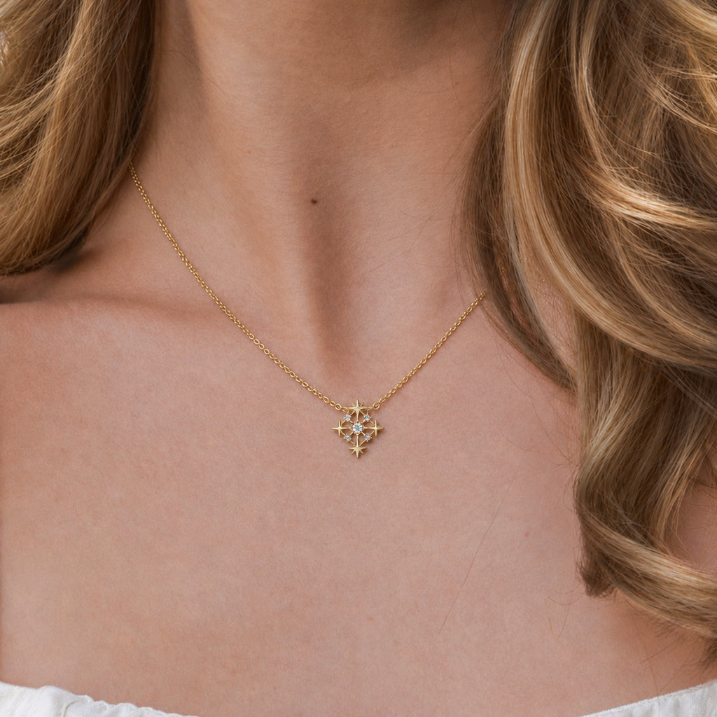 14K Gold-Plated S925 Crescent Moon Necklace