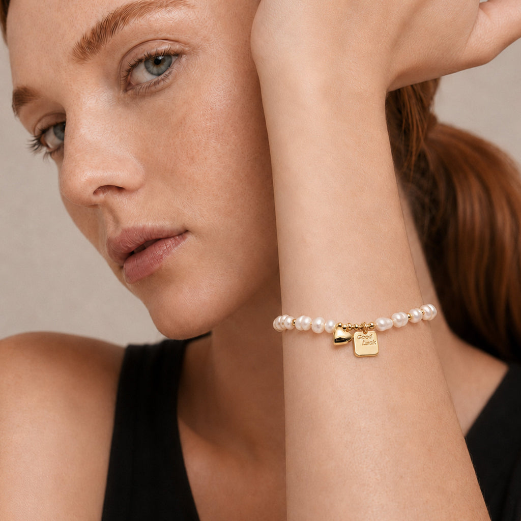 18K Gold-Plated Freshwater Pearl Bracelet