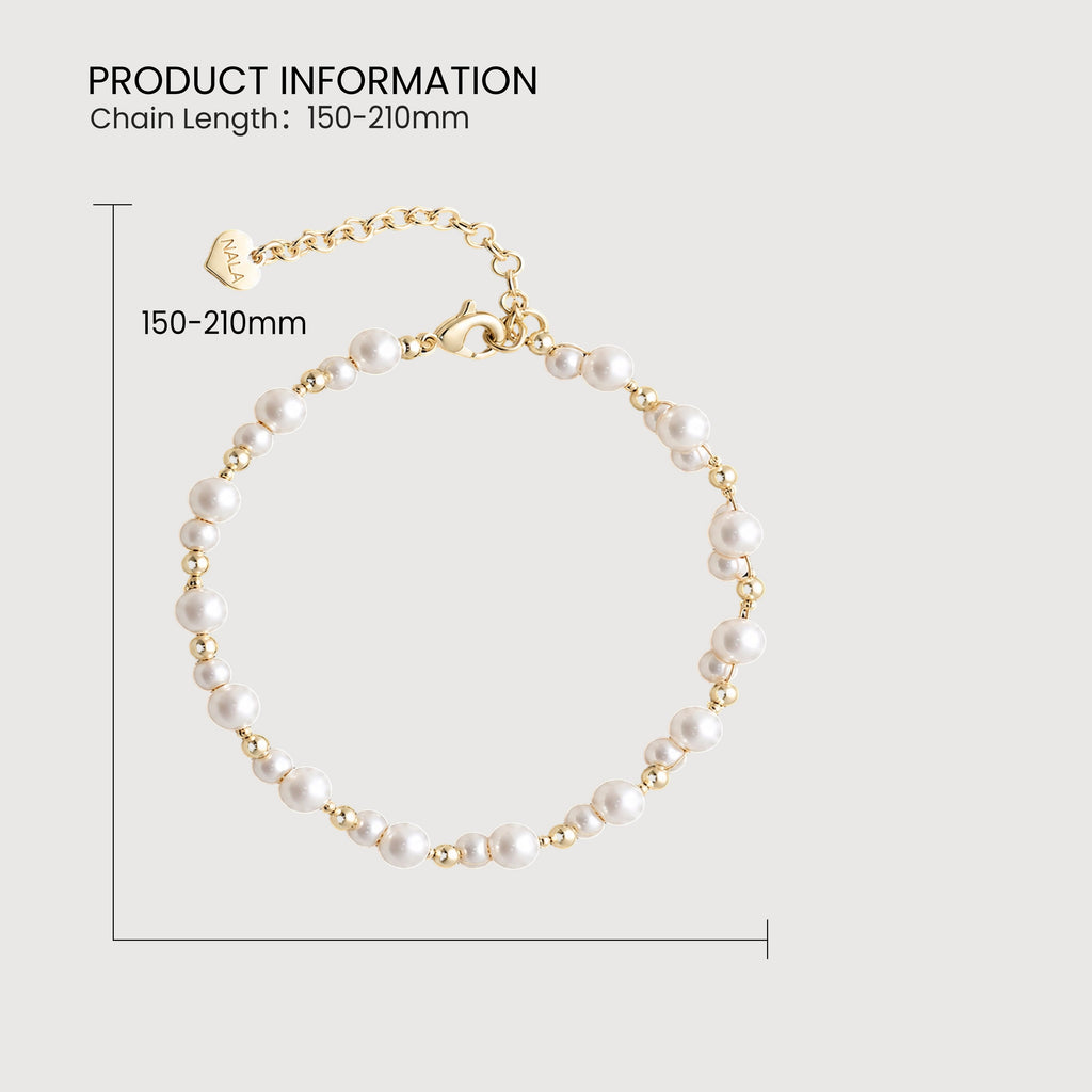 18K Gold-Plated Freshwater Pearl Bracelet