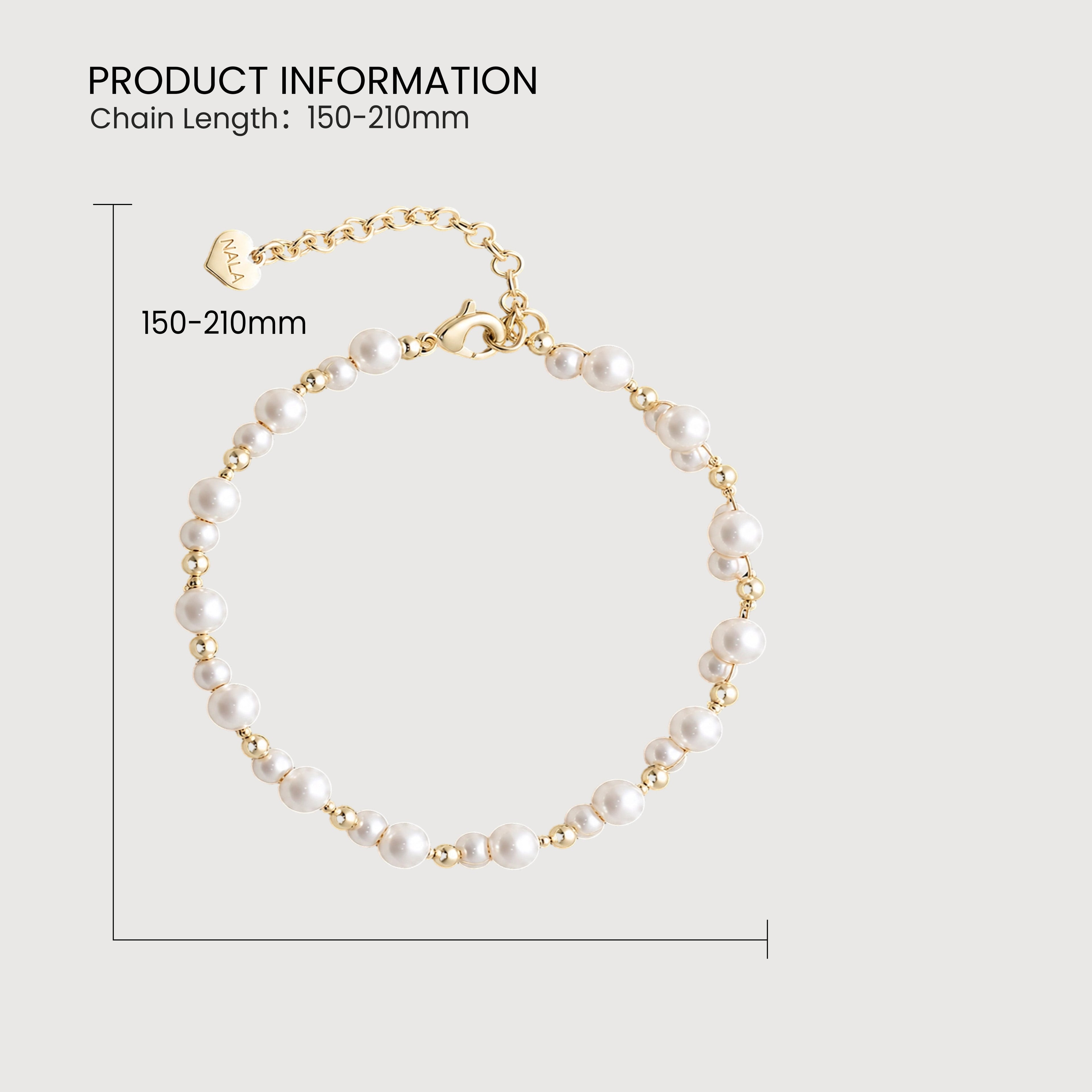 18K Gold-Plated Freshwater Pearl Bracelet