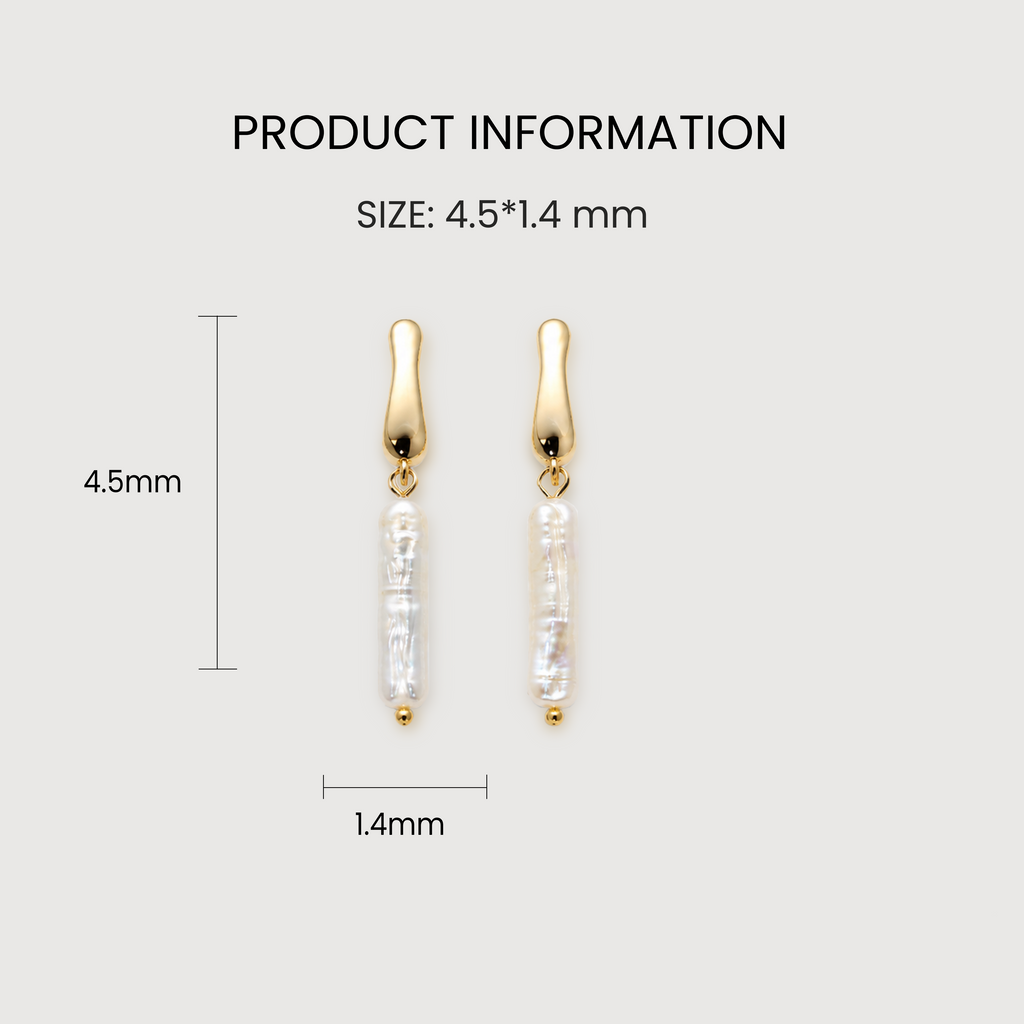 Freshwater Pearl S925 Drop Earrings