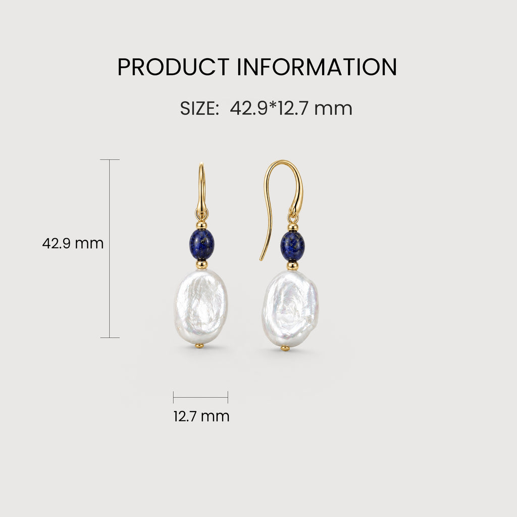 Baroque Freshwater Pearl Drop Hook Earrings
