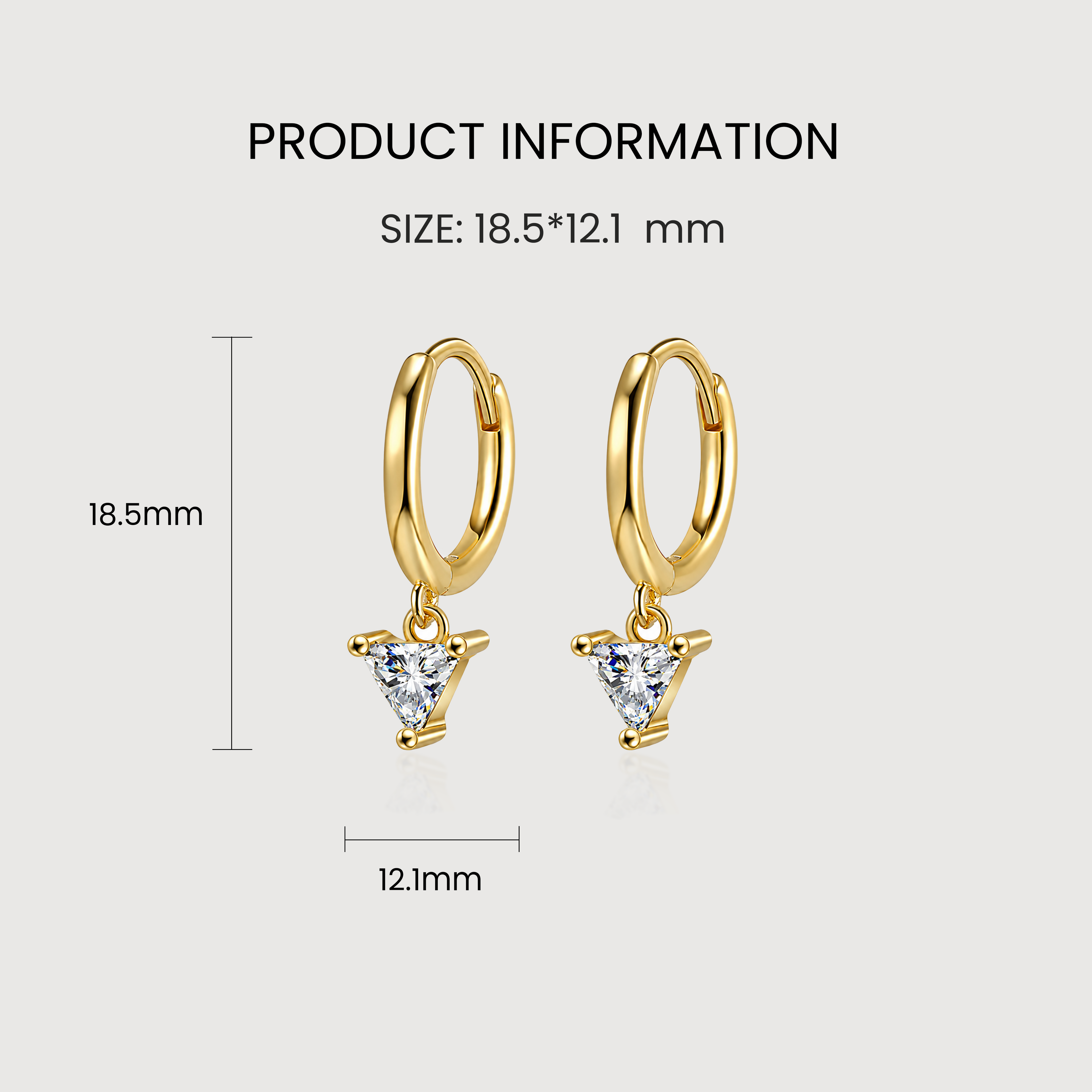 White and Black Zircon S925 Silver Earrings