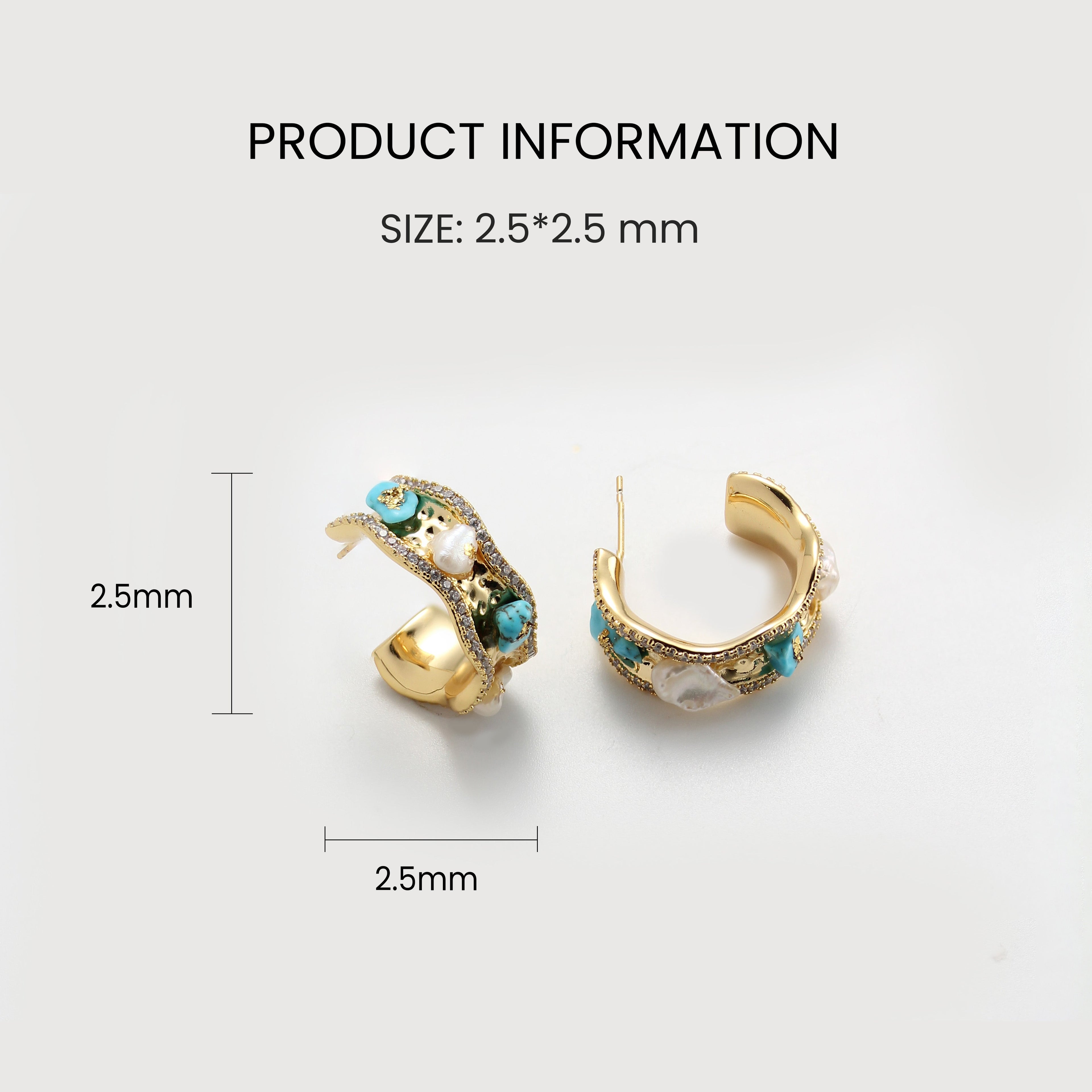 Abalone Shell S925 Wide Hoop Earrings