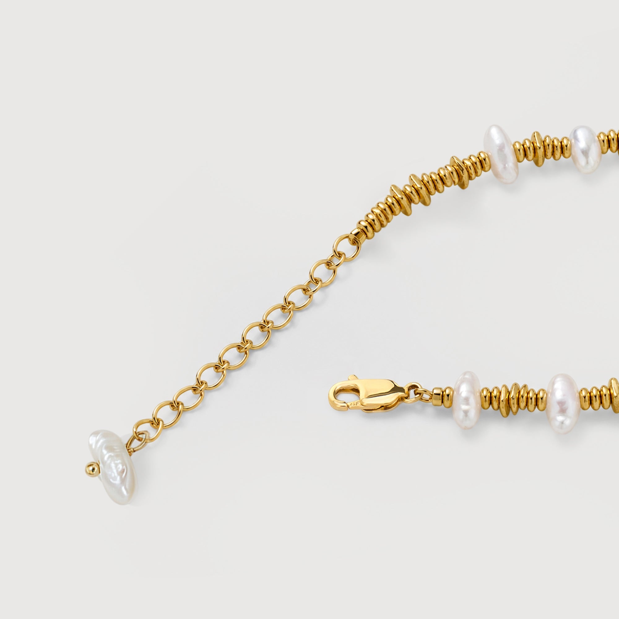 18K Gold-Plated Baroque Pearl Bracelet