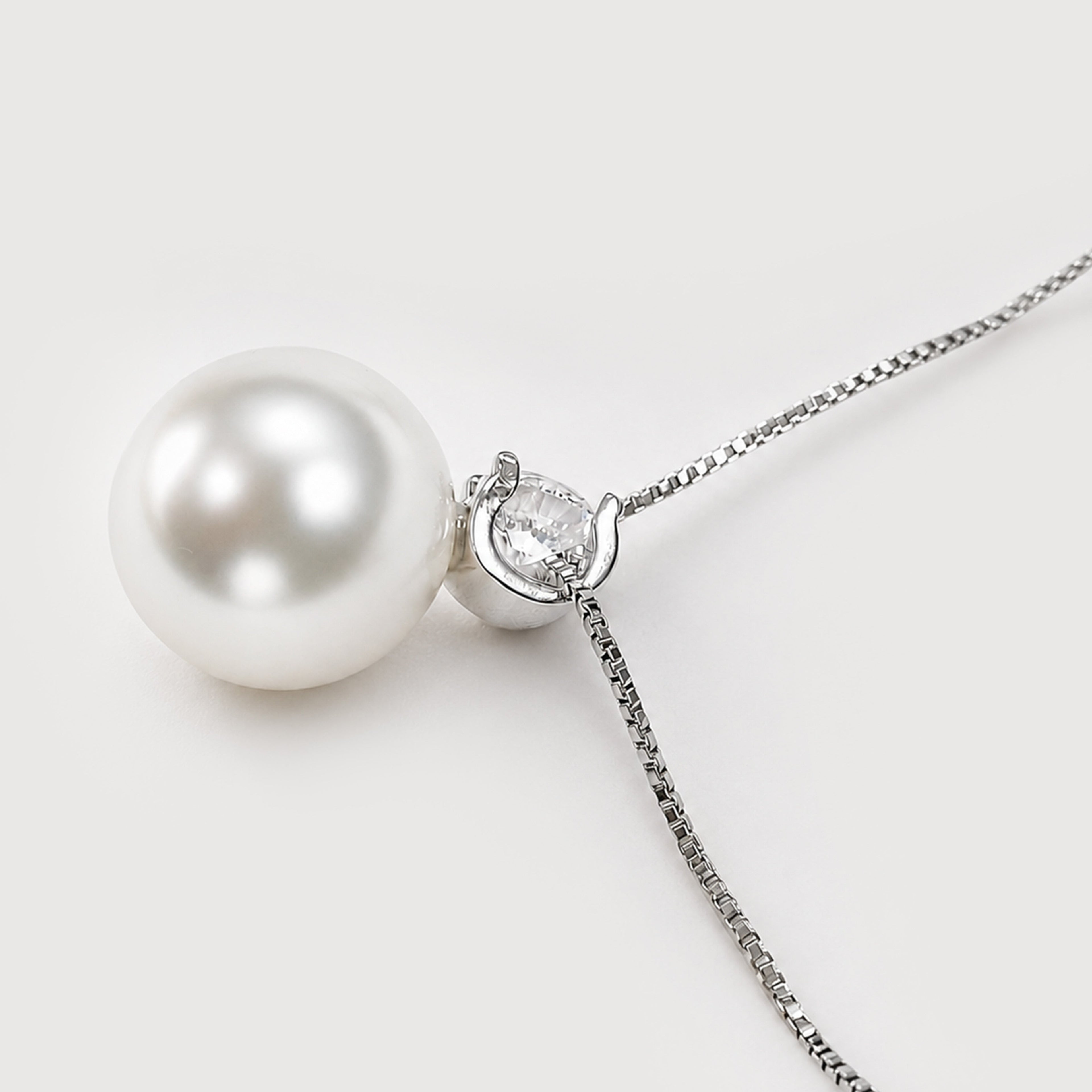 Sterling Silver Pearl Drop Necklace